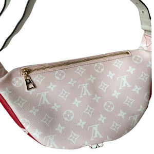Monogram Giant Bum Bag Red Pink White Black GHW