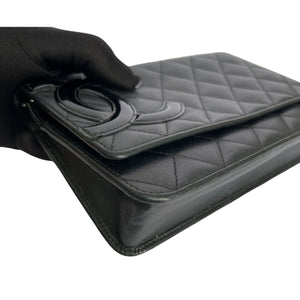 Wallet on Chain Quilted Lambskin Black SHW