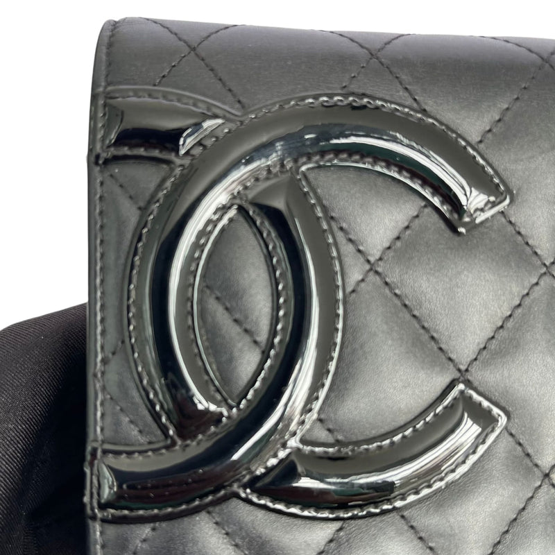 Wallet on Chain Quilted Lambskin Black SHW