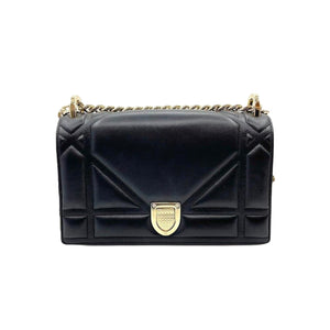 Medium Diorama Lambskin Black GHW