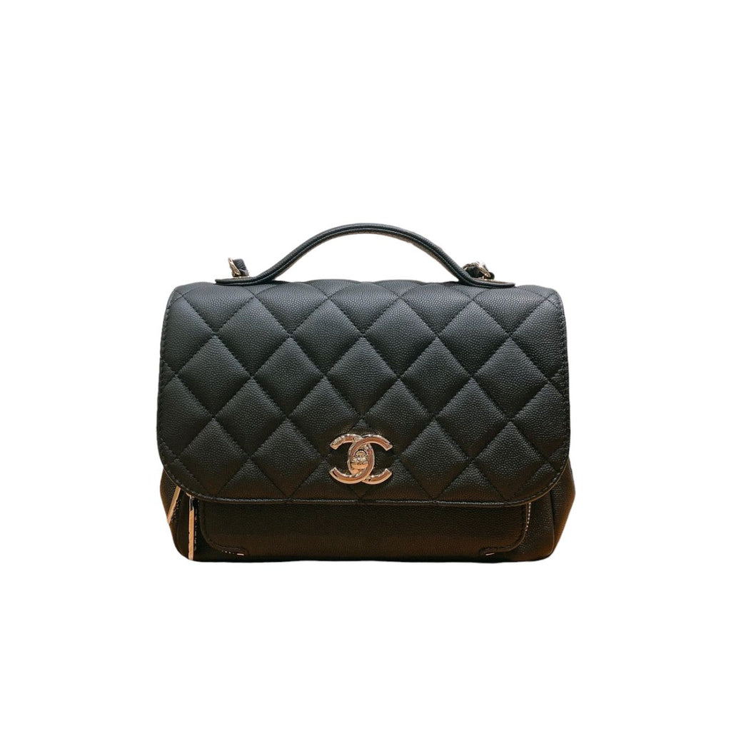 Business Affinity Small Caviar Black GHW