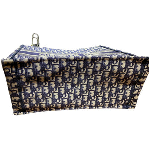 Dior Oblique Small Book Tote Blue