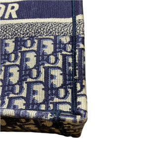 Dior Oblique Small Book Tote Blue
