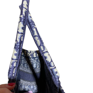 Dior Oblique Small Book Tote Blue
