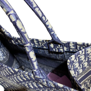 Dior Oblique Small Book Tote Blue