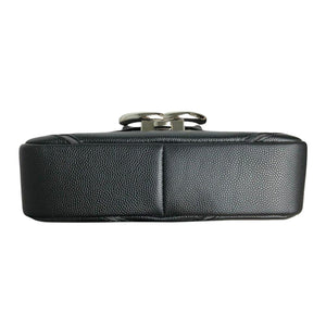 Small Caviar Macro Chevron Black SHW