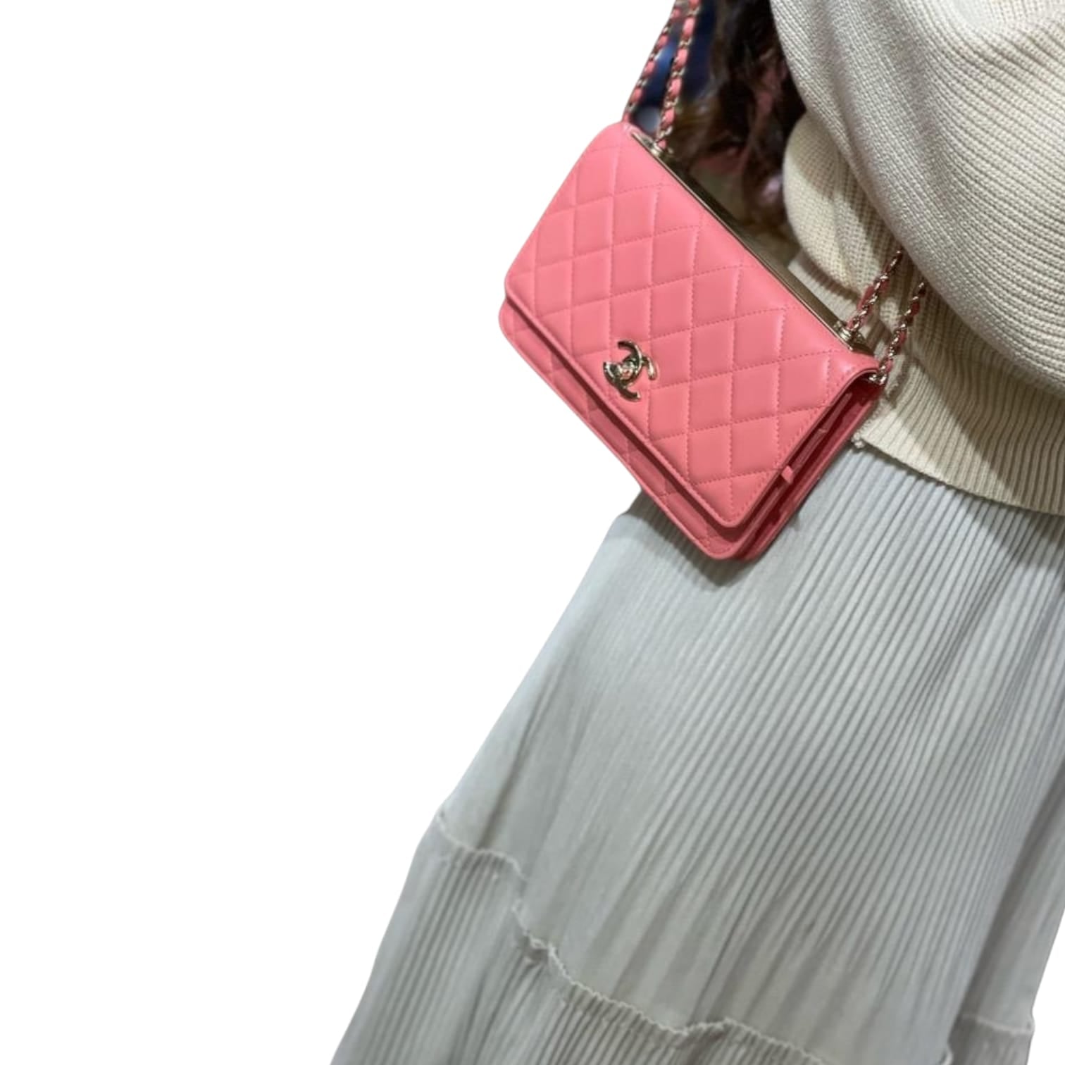 ✨CHANELタンクトップボーダーローズポケット✨ ❣️可愛い✨サマー特価✨ ☆インナーにも☆CHANEL ボーダー タンクトップ (CHANEL/タンクトップ