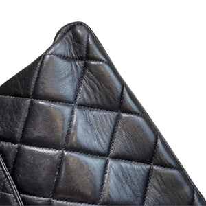 Jumbo Vintage Double-Sided Flap Bag Lambskin Black GHW