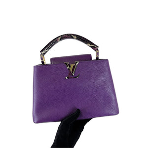 BB Capucines Purple with Python Handle GHW