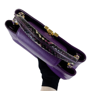 BB Capucines Purple with Python Handle GHW