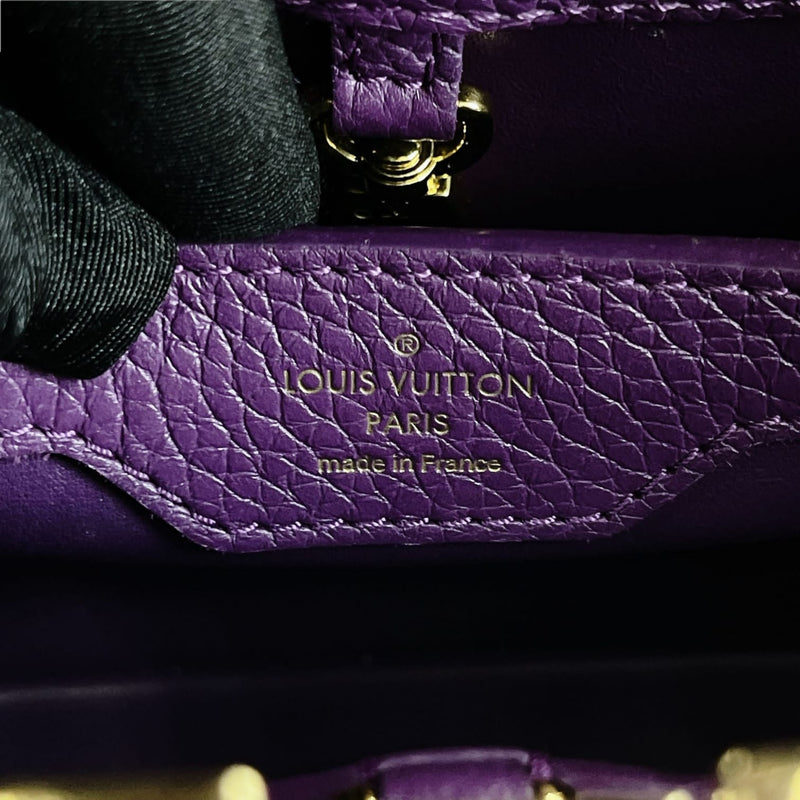 Louis Vuitton - Capucines Python Leather Mini Bag – Purple