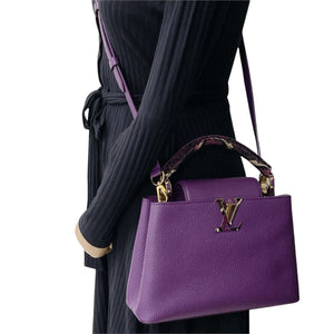 BB Capucines Purple with Python Handle GHW