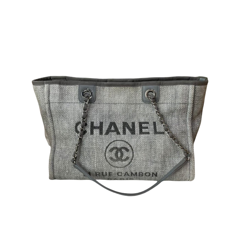 Chanel Deauville Tote Large - 3 For Sale on 1stDibs  chanel deauville tote  medium vs large, chanel deauville tote 2019, chanel deauville medium vs  large