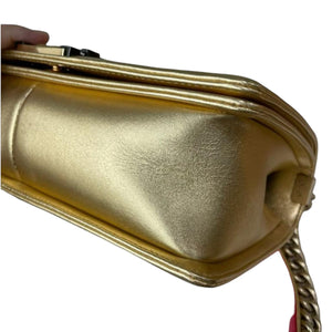 Old Medium Boy Cube Embossed Lambskin GHW