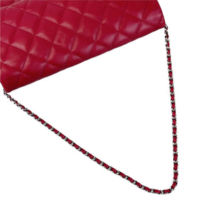 Timeless Clutch in Lambskin Leather Red SHW