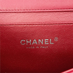 Timeless Clutch in Lambskin Leather Red SHW