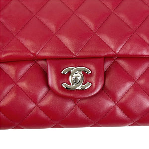 Timeless Clutch in Lambskin Leather Red SHW