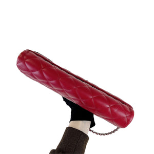Timeless Clutch in Lambskin Leather Red SHW