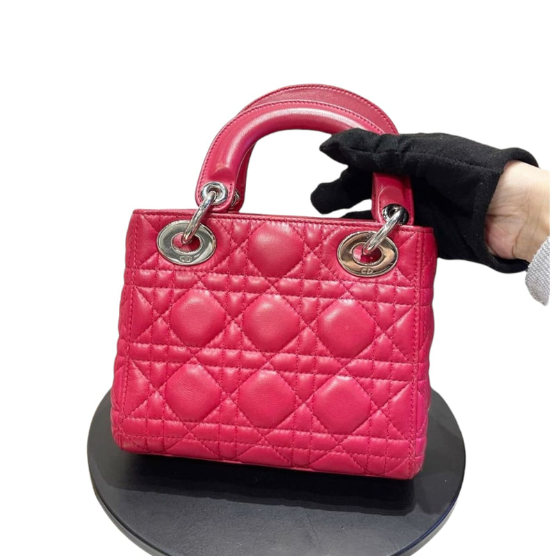 Mini Lady Dior Lambskin Pink SHW