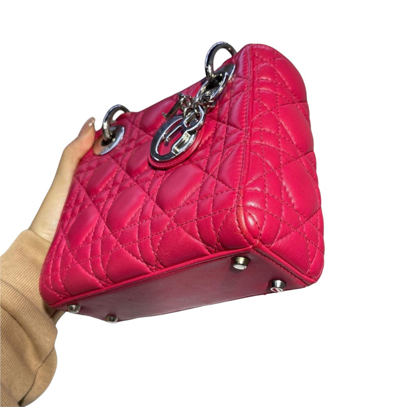Mini Lady Dior Lambskin Pink SHW
