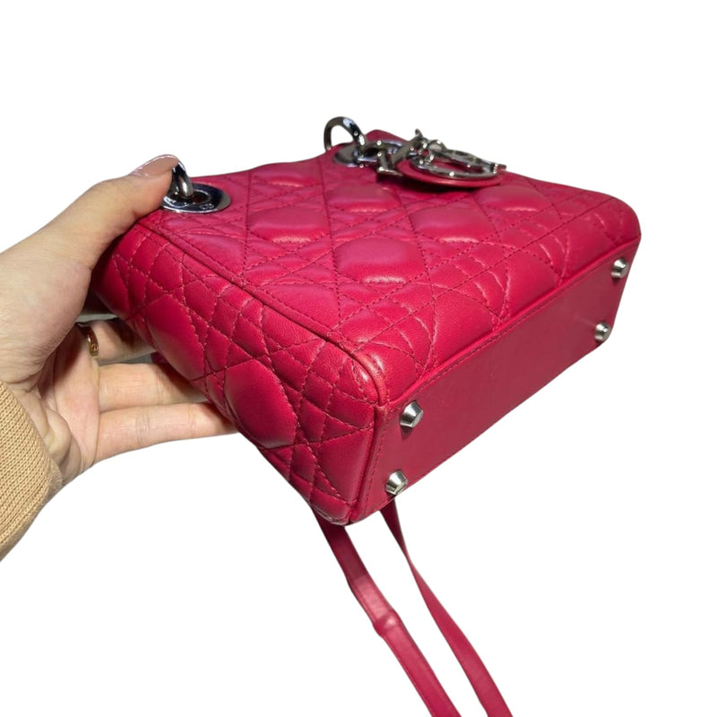 Mini Lady Dior Lambskin Pink SHW