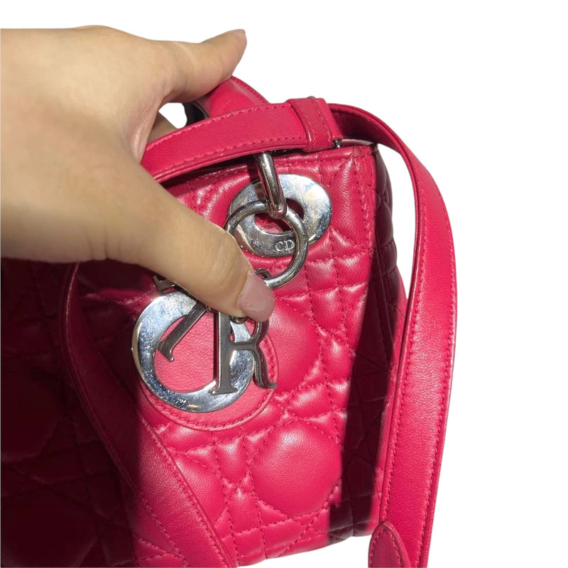 Mini Lady Dior Lambskin Pink SHW