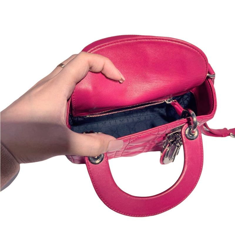 Mini Lady Dior Lambskin Pink SHW