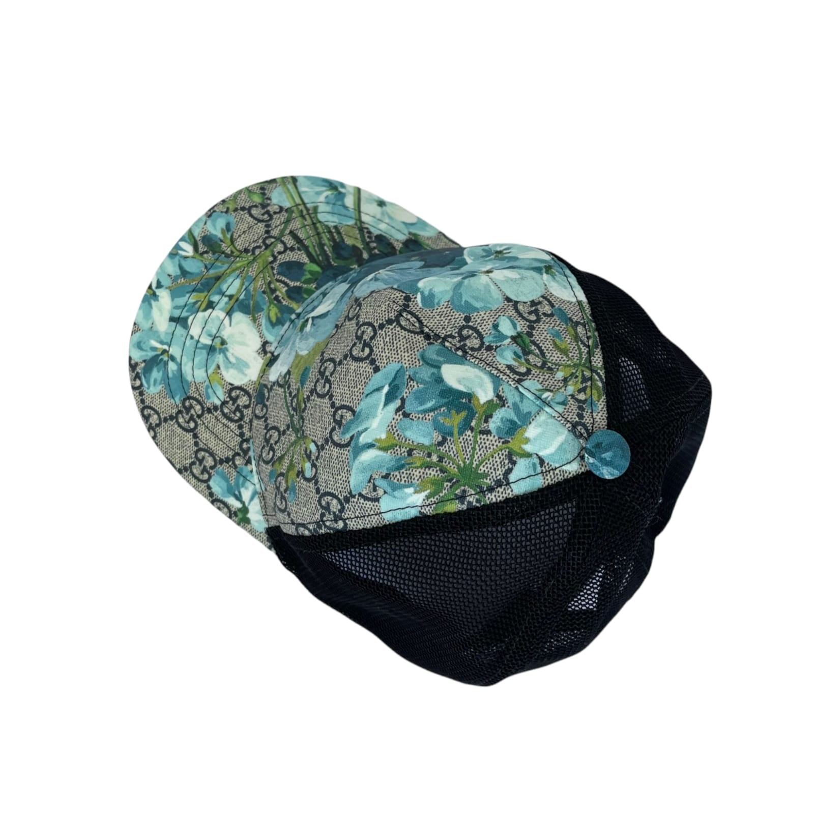 Gucci GG Blooms Monogram Trucker Cap Blue Bag Religion