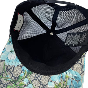 GG Blooms Monogram Trucker Cap Blue