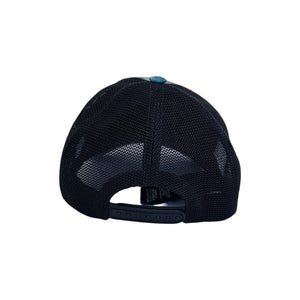 GG Blooms Monogram Trucker Cap Blue