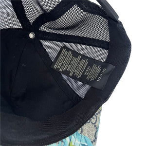 GG Blooms Monogram Trucker Cap Blue