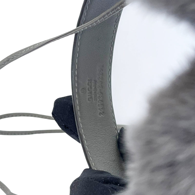 Monogram Fur Unisex Ear Muffs Grey