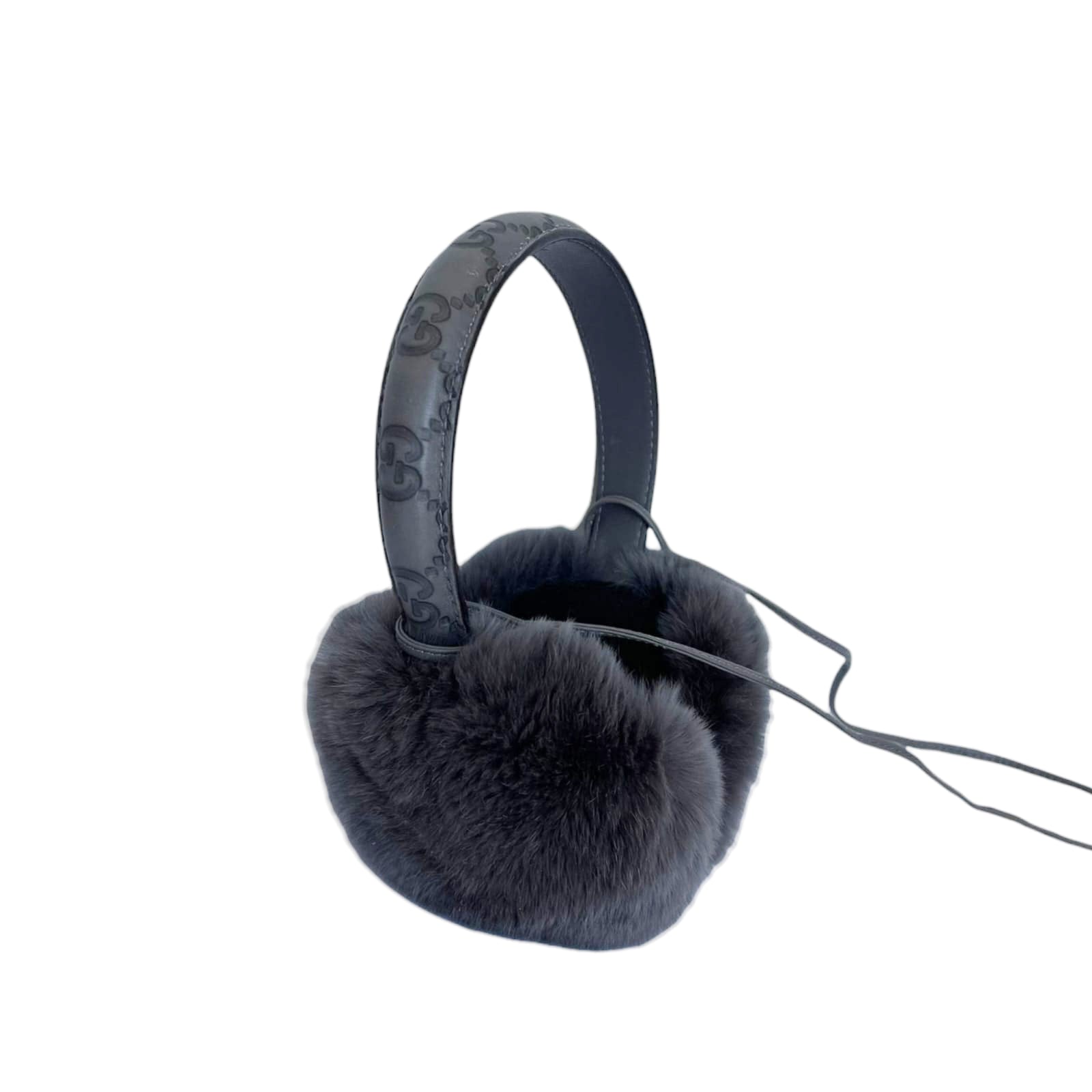 Gucci Monogram Fur Unisex Ear Muffs Grey – Bag Religion
