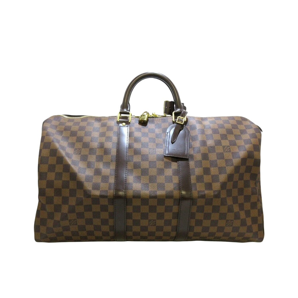 Keepall 50 Boston Bag Damier Ebene GHW