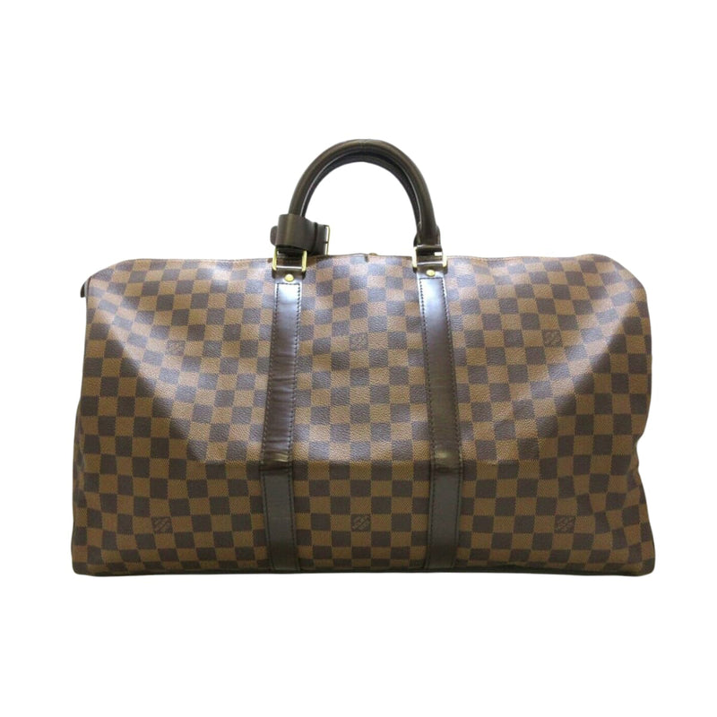 Keepall 50 Boston Bag Damier Ebene GHW