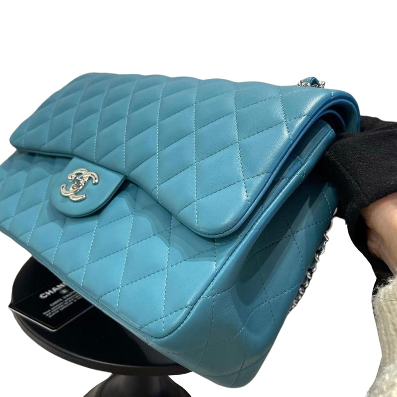 Jumbo Classic Double Flap Blue SHW
