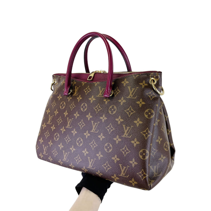 Louis Vuitton Pallas Monogram BB Raisin in Toile Coated Canvas/Leather with  Brass - US