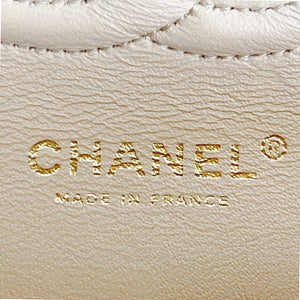Classic Flap Medium Caviar Beige GHW