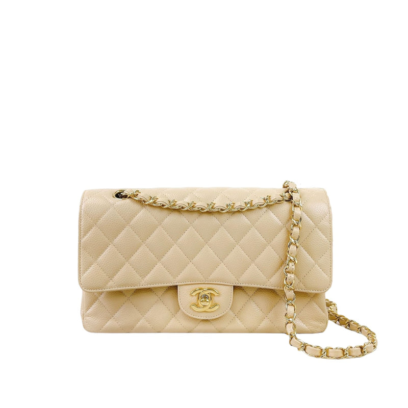 BNIB Chanel classic flap caviar small lghw light beige clair 22c , Luxury,  Bags & Wallets on Carousell