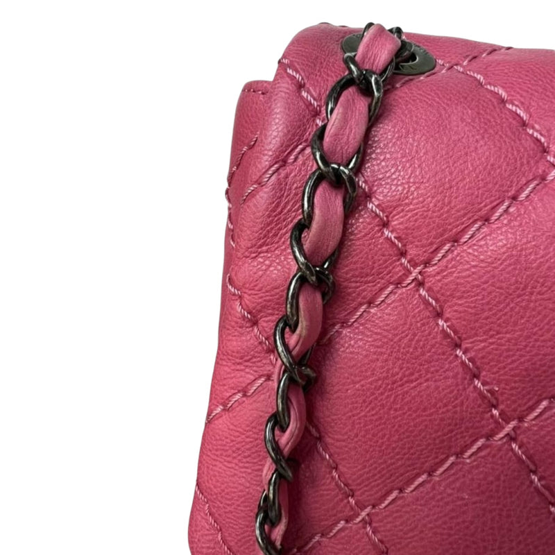 Seasonal Flap Lambskin Pink RHW