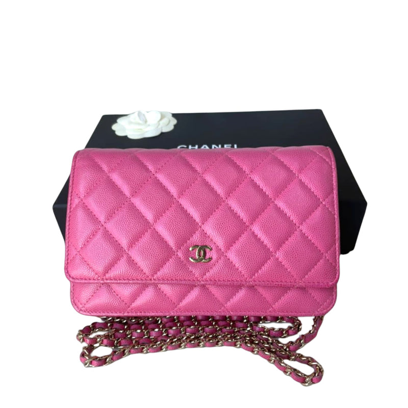 WOC Quilted Caviar Pink GHW