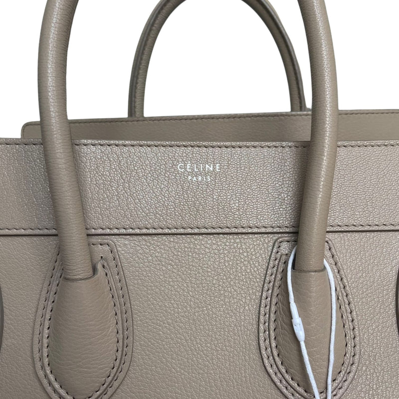Mini Luggage Grained Leather Beige RHW