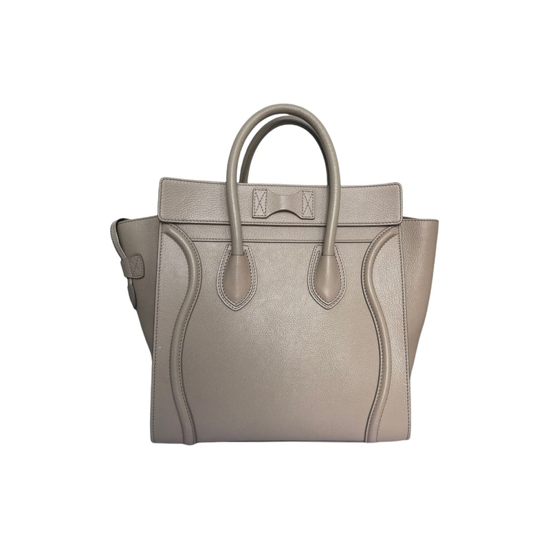 Mini Luggage Grained Leather Beige RHW