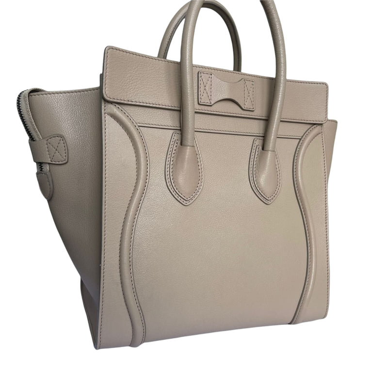 Mini Luggage Grained Leather Beige RHW
