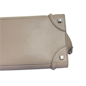Mini Luggage Grained Leather Beige RHW