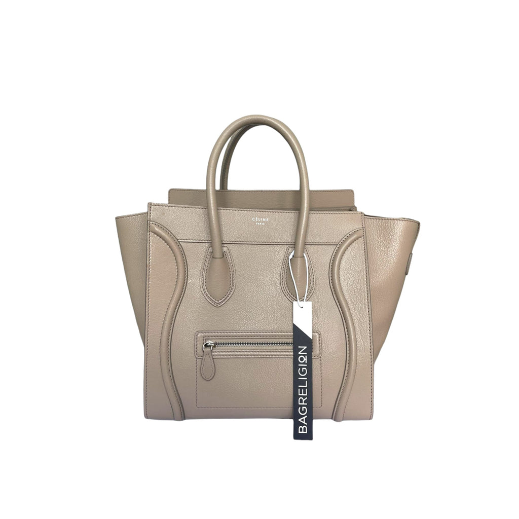 Mini Luggage Grained Leather Beige RHW