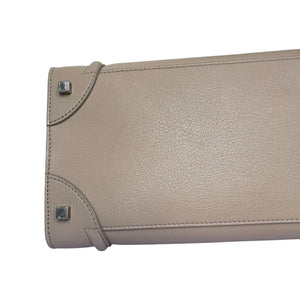 Mini Luggage Grained Leather Beige RHW