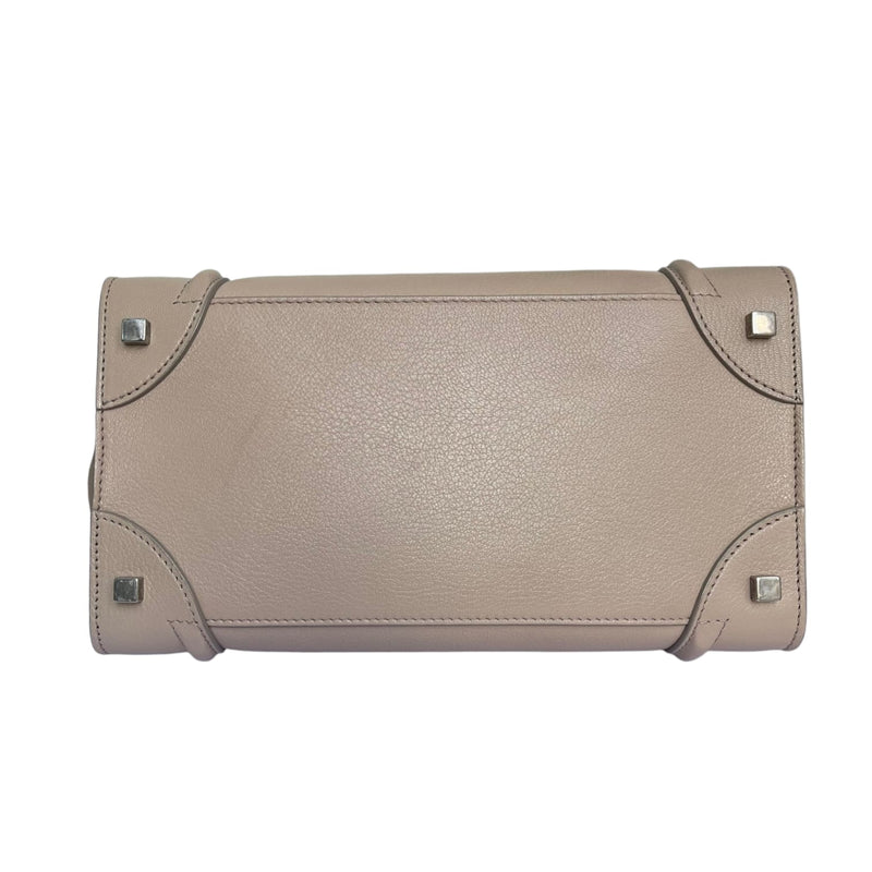 Mini Luggage Grained Leather Beige RHW