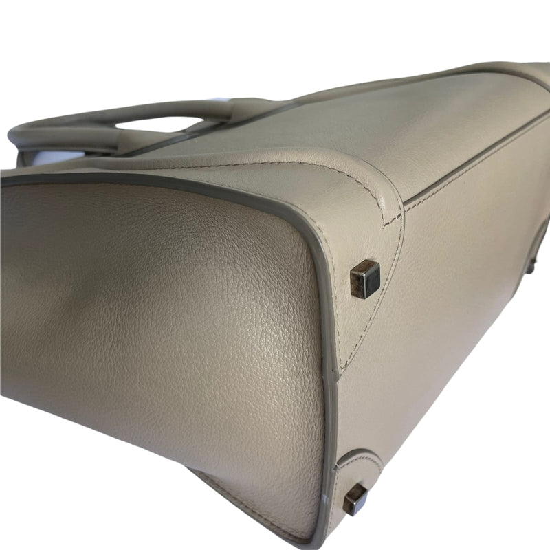 Mini Luggage Grained Leather Beige RHW