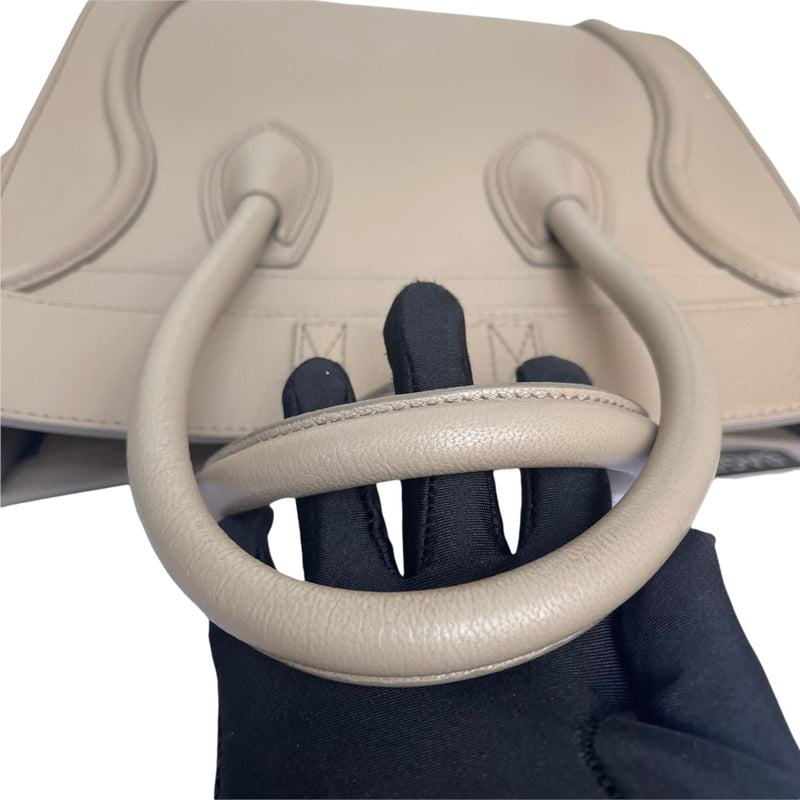 Mini Luggage Grained Leather Beige RHW